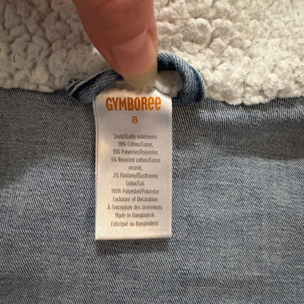 Gymboree Embroidered Sunflower Denim Jacket Size 8